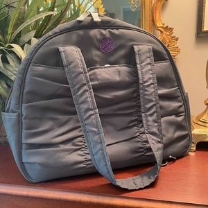 GAIAM Gray Round Zipper Yoga and Gym Bag